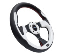 Reinforced Steering Wheel- 320mm Sport Steering Wheel w/ White Trim