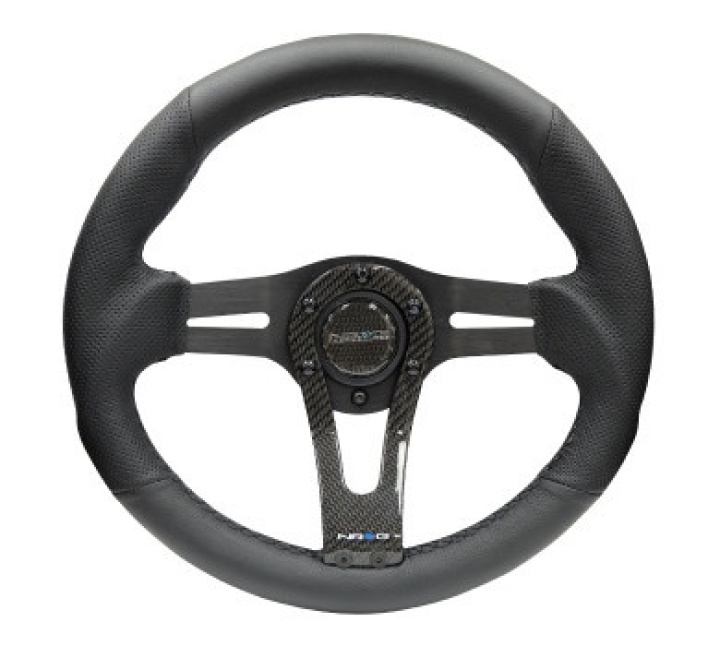 Reinforced Steering Wheel- 320mm Sport Steering Wheel w/ Carbon center spoke in the group Interior / Steering Wheels & Hubs / Sports steering wheels & Wooden steering wheels at DDESIGN Scandinavia AB (NRG-RST-002RCF)