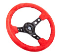 Red Suede Steering Wheel NRG