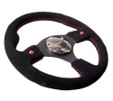 Reinforced Steering Wheel- 320mm Sport Steering Wheel w/ Suede