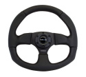 RACE STYLE - Leather Steering Wheel w/ BLACK stitch