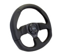 RACE STYLE - Leather Steering Wheel w/ BLACK stitch