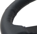 350mm Sport Steering Wheel (Flat) - Black Leather