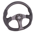 CARBON FIBER STEERING WHEEL 350MM BLACK CARBON OVAL SHAPE
