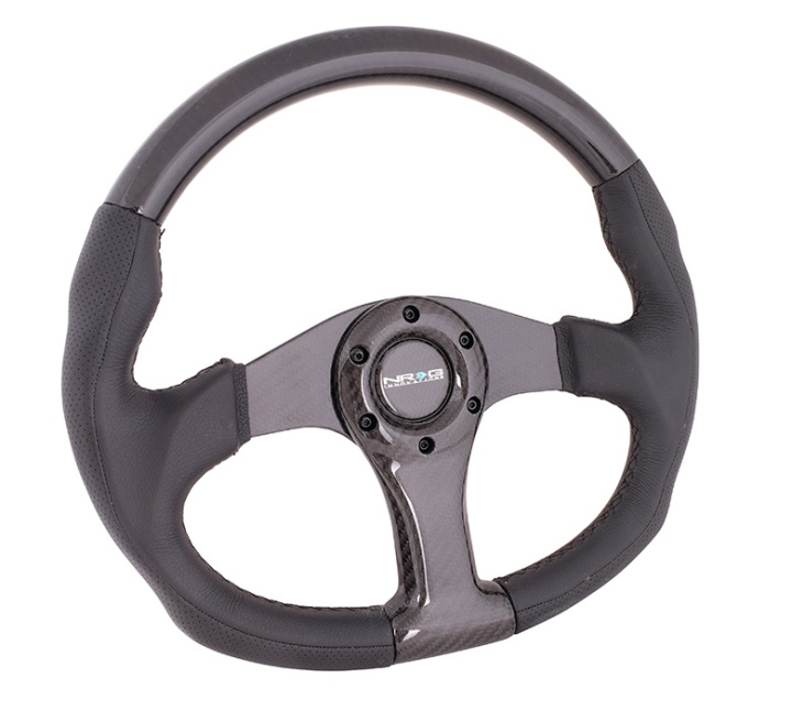 CARBON FIBER STEERING WHEEL 350MM BLACK CARBON OVAL SHAPE in the group Interior / Steering Wheels & Hubs / Sports steering wheels & Wooden steering wheels / Sport Steering Wheels at DDESIGN Scandinavia AB (NRG-ST-013CFCF)