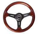 Classic Wood Grain Wheel 330mm 3 spoke center in matte black NRG