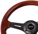 Classic Wood Grain Wheel 330mm 3 spoke center in matte black NRG