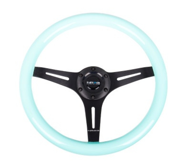 Minty Fresh Wood Grain Wheel 350mm 3 spoke center in Black NRG in the group Interior / Steering Wheels & Hubs / Sports steering wheels & Wooden steering wheels / Wood Steering Wheels at DDESIGN Scandinavia AB (NRG-ST-015BK-MF)