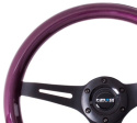 Classic Wood Grain Wheel 330mm 3 spoke center in blackPurple NRG