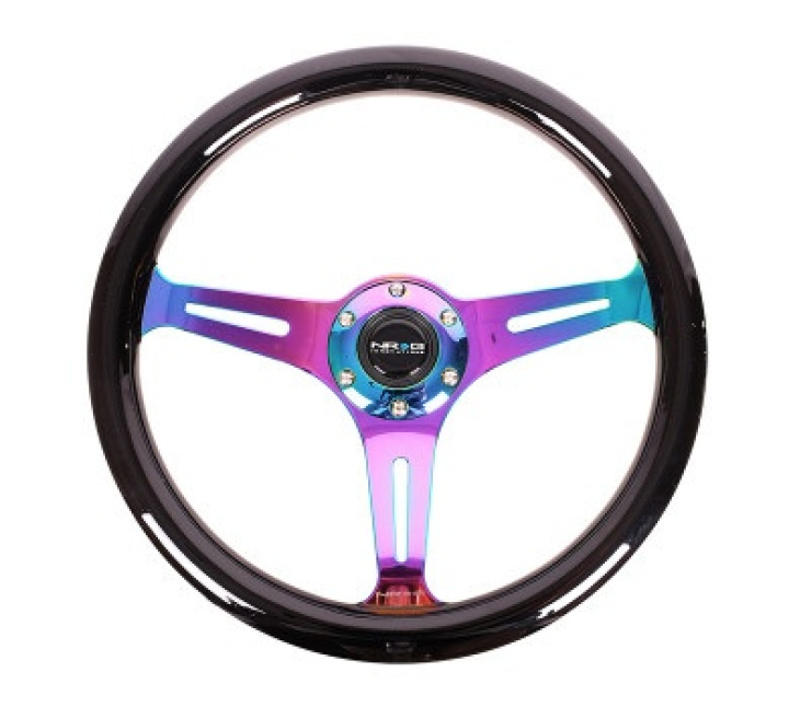 Wood Grain350mm3 Neo-Chrome spokesBlack grip NRG in the group Interior / Steering Wheels & Hubs / Sports steering wheels & Wooden steering wheels / Wood Steering Wheels at DDESIGN Scandinavia AB (NRG-ST-015MC-BK)