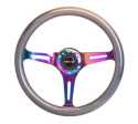 Classic Wood Grain Wheel350mm 3 Neochrome spokesChameleon Paint NRG