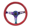 Wood Grain350mm3 Neo-Chrome spokes – Red grip NRG