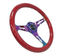 Wood Grain350mm3 Neo-Chrome spokes – Red grip NRG