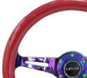 Wood Grain350mm3 Neo-Chrome spokes – Red grip NRG