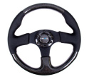 CARBON FIBER STEERING WHEEL 315mm w/ BLACK STITCHING