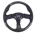 CARBON FIBER STEERING WHEEL 315mm w/ RED STITCHING