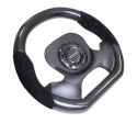 CARBON FIBER STEERING WHEEL with Suede accent 320mm CF CENTER PLATE two tone carbon
