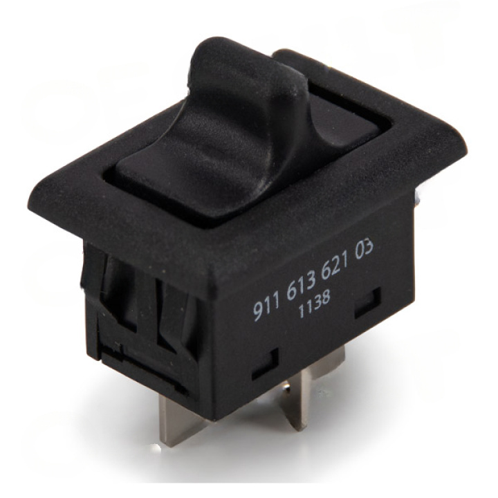 Porsche 911 1973-1989 Window Regulator Switch Black 5-pin Flat Plug OE-Cult in the group Select car model / Porsche / Older models / OE Parts at DDESIGN Scandinavia AB (OEC-P00829)