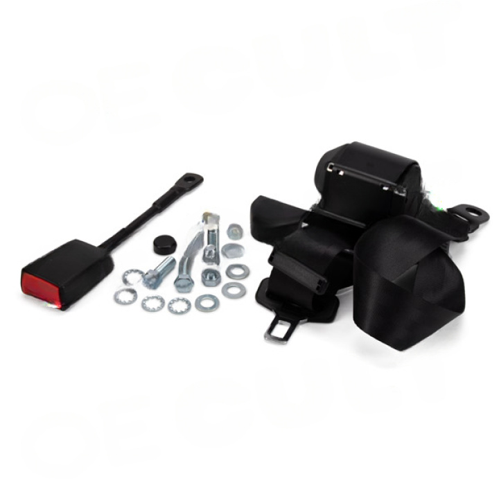 Porsche 911 1969-1989 3-Point Safety Belt Black OE-Cult in the group Select car model / Porsche / Older models / OE Parts at DDESIGN Scandinavia AB (OEC-P00937)