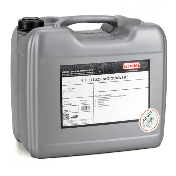 Porsche 911 1978-1989/964/993 Engine Oil 10W60 Motor Oil Racing 20L Container OE-Cult by Veedol in the group Select car model / Porsche / 993 / OE Parts at DDESIGN Scandinavia AB (OEC-P01470)