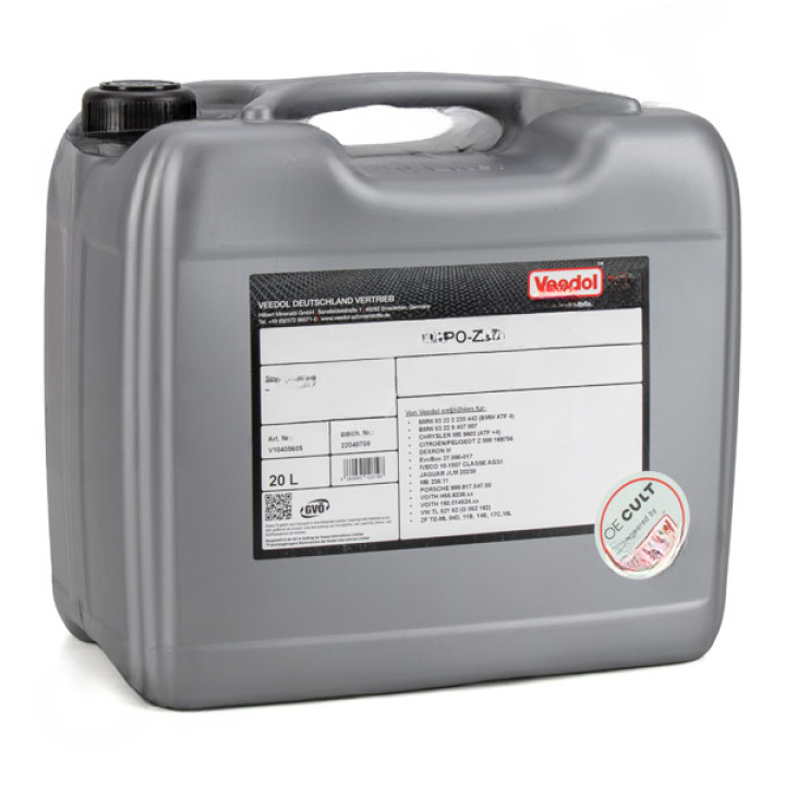 Porsche 911 (996) Up to 2001/Boxster 1997-2008 Automatic Transmission 5HP19 Fluid ATF PO-Z 20L Canister OE-Cult by Veedol in the group Select car model / Porsche / 996 98-05 / OE Parts at DDESIGN Scandinavia AB (OEC-P01500)