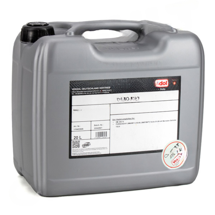 Porsche 911 (996/997) 2002-2009 Tiptronic Automatic Transmission Fluid ATF PO-M 20L Canister 722.6 OE-Cult by Veedol in the group Select car model / Porsche / 997 04-12 / OE Parts at DDESIGN Scandinavia AB (OEC-P01502)