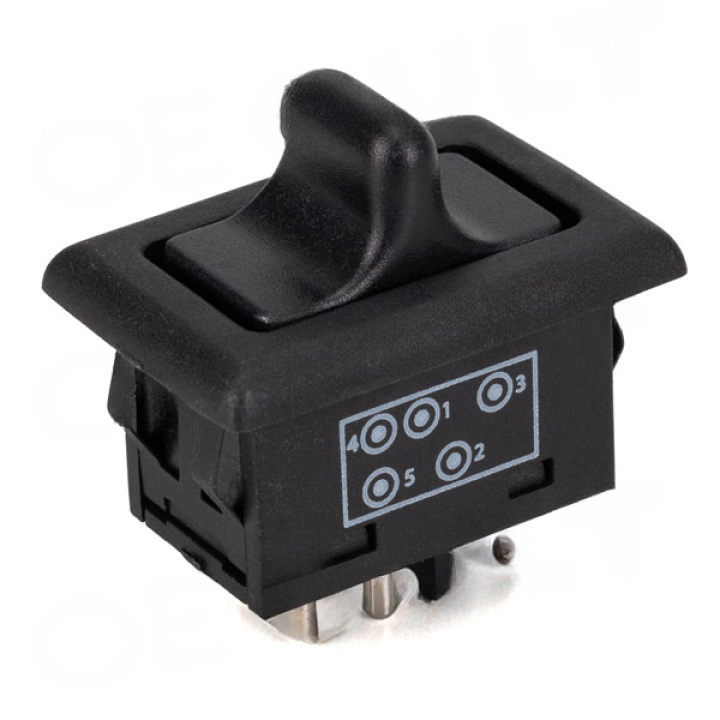 Porsche 911 (964/993) 1989-1998 Switch Window Regulator Black 5-Pin Round Connector OE-Cult in the group Select car model / Porsche / 993 / OE Parts at DDESIGN Scandinavia AB (OEC-P01794)