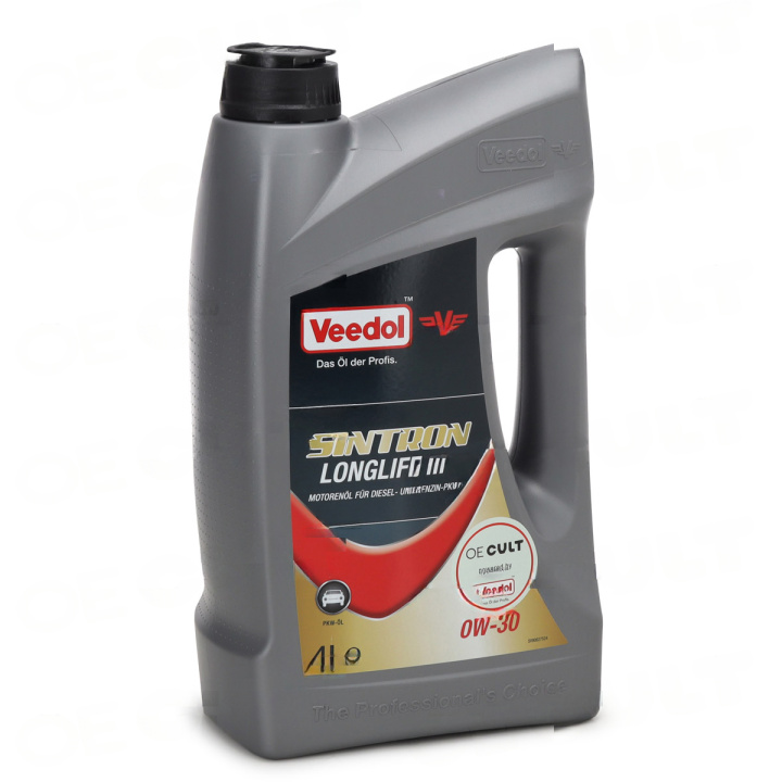 Porsche Various Models 2.9 TFSI/3.0 TFSI Up to 2018 Engine Oil 0W30 Sintron LL III 4L Bottle OE-Cult by Veedol in the group Select car model / Porsche / Macan 14+ / OE Parts at DDESIGN Scandinavia AB (OEC-P02033)