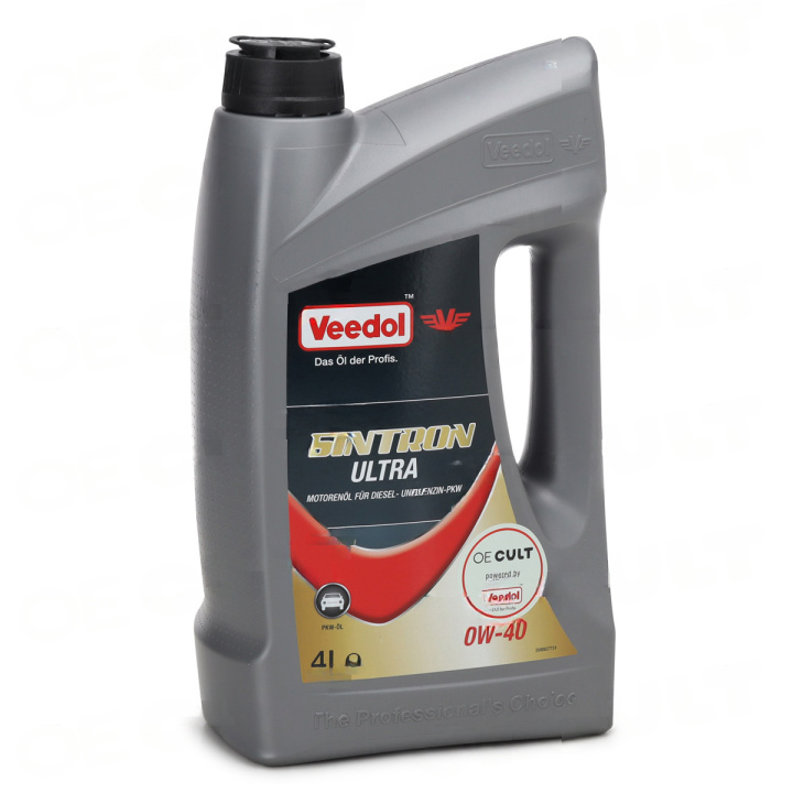 Porsche Various Models 2005-2018 Engine Oil 0W40 Sintron Ultra 4L Bottle OE-Cult by Veedol in the group Select car model / Porsche / Macan 14+ / OE Parts at DDESIGN Scandinavia AB (OEC-P02034)