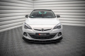 Opel Astra GTC OPC-Line J 2009-2020 Street Pro Front Splitter V.1 + Flaps Black-Red + Gloss Flaps Maxton Design