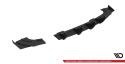Opel Astra GTC OPC-Line J 2009-2020 Street Pro Rear Valance + Flaps Black-Red + Gloss Flaps Maxton Design