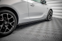 Opel Astra GTC OPC-Line J 2009-2020 Street Pro Side Skirts Diffusers + Flaps Black-Red + Gloss Flaps Maxton Design