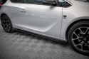 Opel Astra GTC OPC-Line J 2009-2020 Street Pro Side Skirts Diffusers + Flaps Black-Red + Gloss Flaps Maxton Design