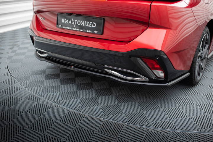 Peugeot 308 (inkl. SW) Mk3 2021- Central Rear Splitter V.1 Maxton Design in the group Select car model / Peugeot / 308 / Styling at DDESIGN Scandinavia AB (PE-308-3-SW-RD1G)