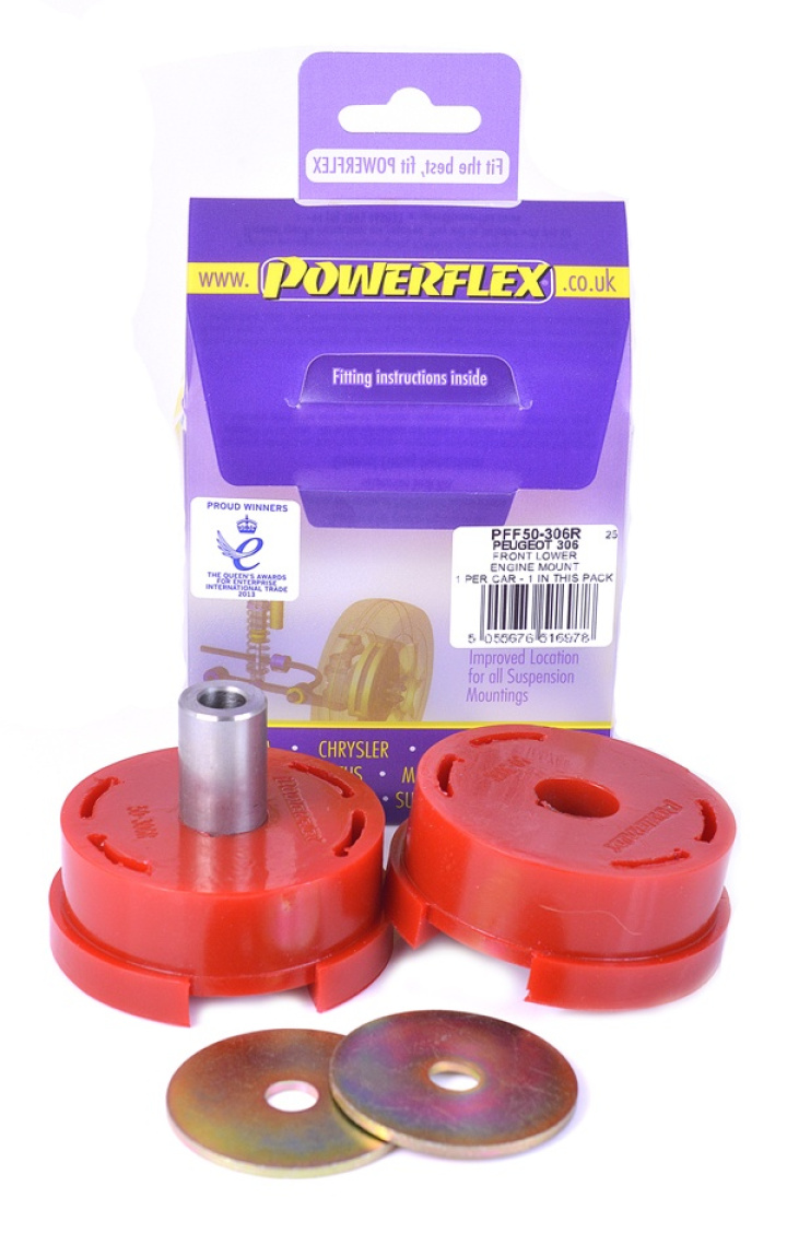 PFF50-306R Powerflex Lower Rear Engine Mount Bush - Diesel Engine in the group Select car model / Peugeot / 206 / Chassis at DDESIGN Scandinavia AB (PF-PFF50-306R)