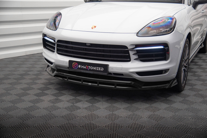 Front Splitter Porsche Cayenne Coupe Mk3 2019-2023 Maxton Design in the group Select car model / Porsche / Cayenne 10+ / Styling at DDESIGN Scandinavia AB (PO-CAY-3-C-FD1G-FD1RG)