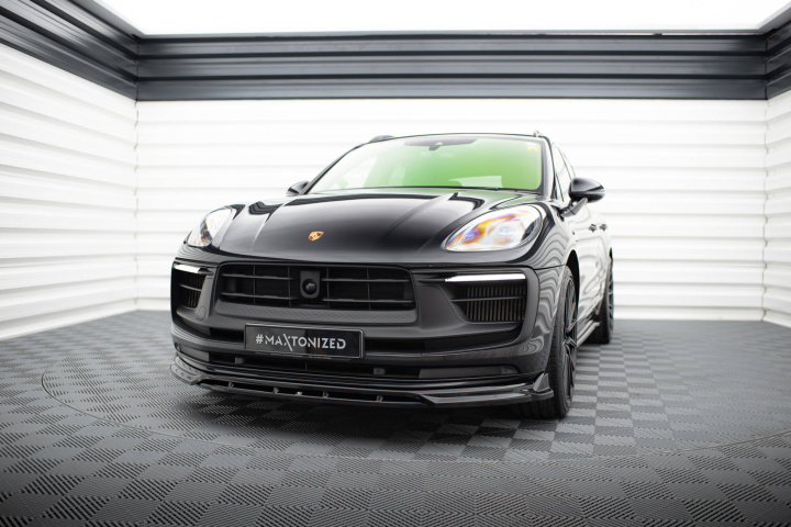 Porsche Macan GTS Mk1 Facelift 2 2021+ Front Splitter V.1 Maxton Design in the group Select car model / Porsche / Macan 14+ at DDESIGN Scandinavia AB (PO-MA-1F-GTS-FD1G-FD1RG)