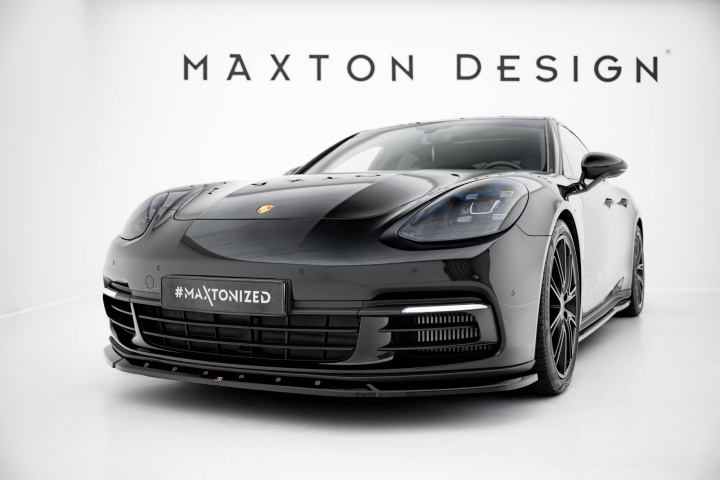 Porsche Panamera E-Hybrid 971 2016-2020 Front Splitter V.1 Maxton Design in the group Select car model / Porsche / 971 Panamera 16+ at DDESIGN Scandinavia AB (PO-PA-971-H-FD3G)