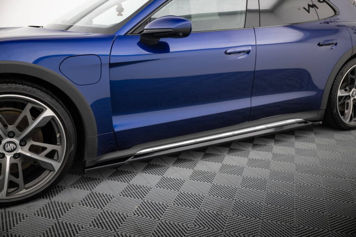 Porsche Taycan Cross Turismo 4S 2019-2024 Side Skirts Diffusers Maxton Design in the group Select car model / Porsche / Taycan 19+ at DDESIGN Scandinavia AB (PO-TAY-1-4S-CT-SD1G)