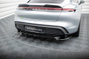 Central Rear Splitter (with Vertical Bars) Porsche Taycan Mk1 2019+ Maxton Design