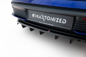 Porsche Taycan Turbo S Mk1 2019-2024 Rear Splitter (with vertical bars) Maxton Design
