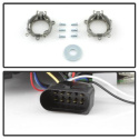 Audi A4 06-08 Projector Headlights DRL - Black Spyder Auto