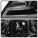 Audi A4 09-12 Projector Headlights DRL LED - Black Spyder Auto