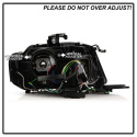 Audi A4 09-12 Projector Headlights - Xenon/HID Model Only DRL LED - Black Spyder Auto