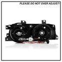 BMW E34 5-Series 89-94 / BMW E32 7-Series 88-92 Projector Headlights - WILL NOT FIT 750 - LED Halo - Chrome Spyder Auto