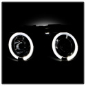 BMW E38 7-Series 99-01 Projector Headlights 1PC - Xenon/HID Model Only LED Halo - Black Spyder Auto