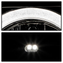 BMW E38 7-Series 99-01 Projector Headlights 1PC - Xenon/HID Model Only LED Halo - Black Spyder Auto