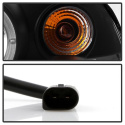 BMW E46 3-Series 00-03 2DR / M3 01-06 2DR 1PC Projector Headlights - LED Halo - LED ( Replaceable LEDs ) - Black Spyder Auto