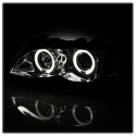BMW E46 3-Series 02-05 4DR Projector Headlights 1PC - LED Halo - Chrome Spyder Auto