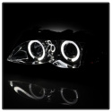 BMW E46 3-Series 02-05 4DR Projector Headlights 1PC - LED Halo - Smoke Spyder Auto